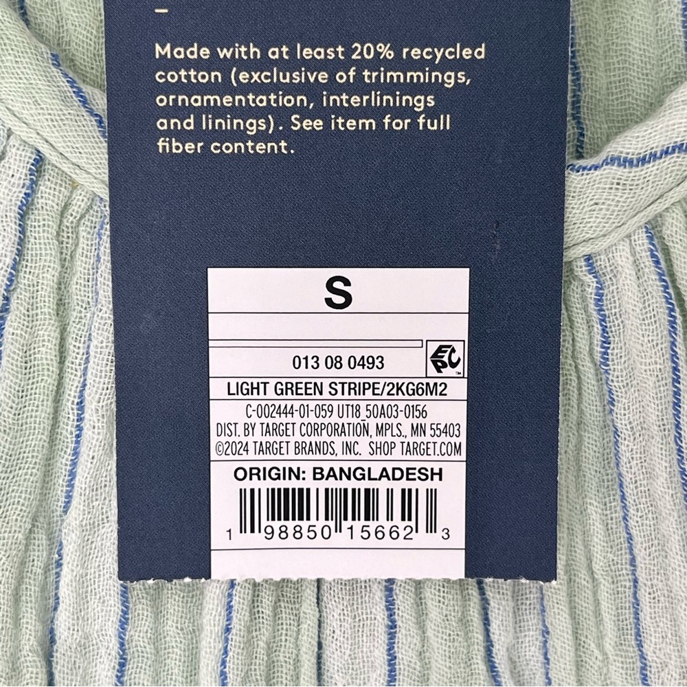 Universal Thread Light Green Striped Sleeveless T… - image 9